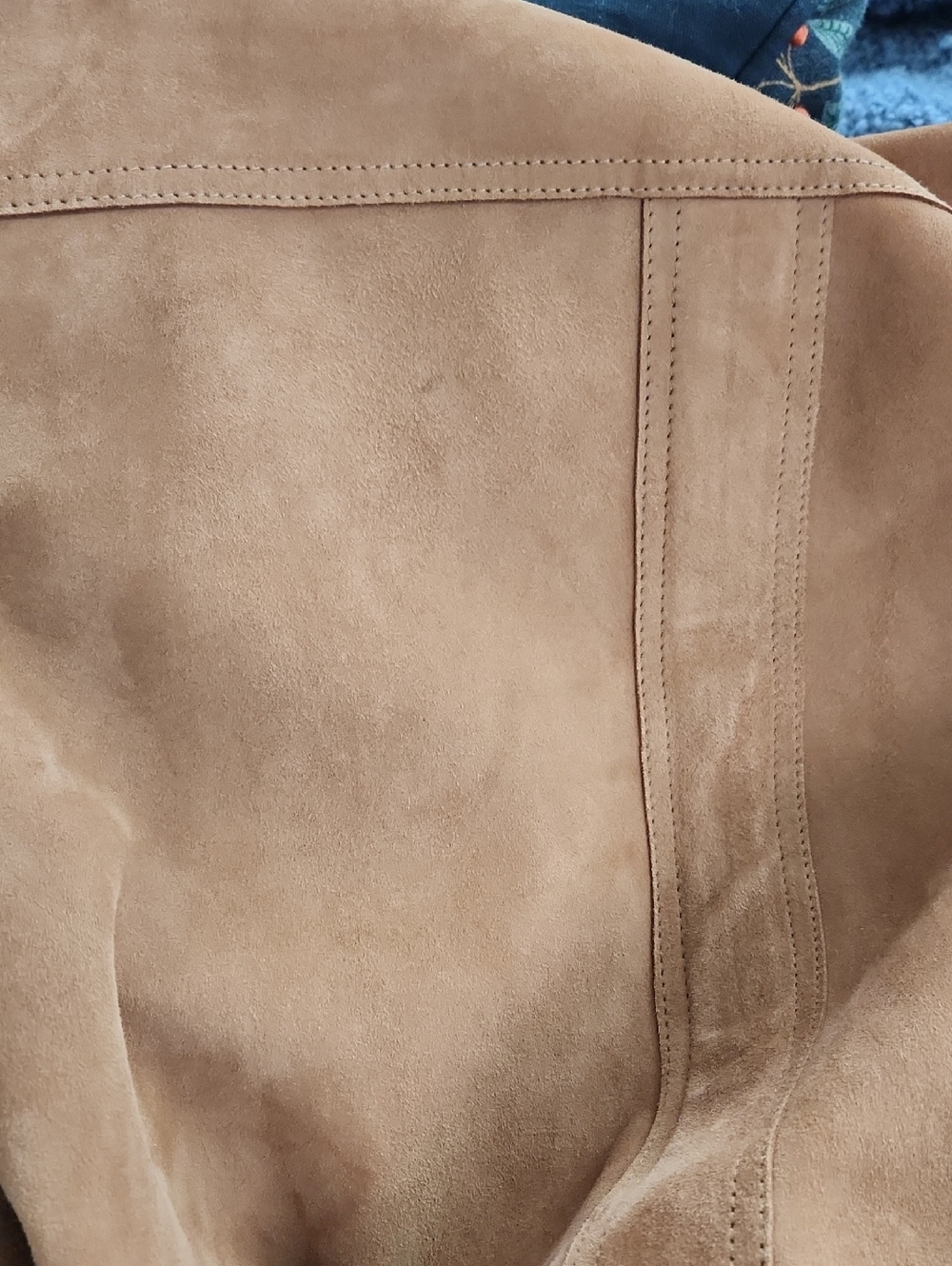 NWT SEZANE Will Jacket Chore Coat in Camel Suede Goat Leather - Sz XS - RARE! - Picture 10 of 10